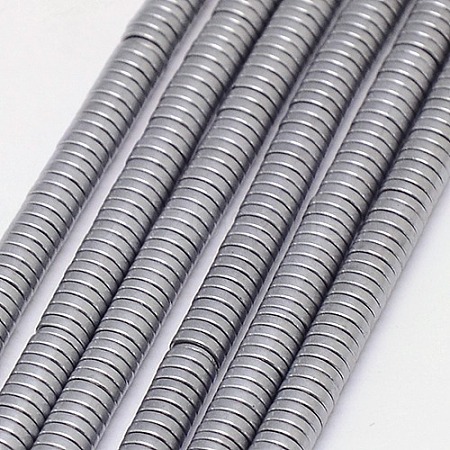 Electroplate Non-magnetic Synthetic Hematite Beads Strands G-J164B-4mm-04-1