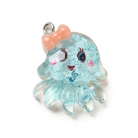 Marine Animal Series Resin Pendants RESI-Q012-02F-03-1