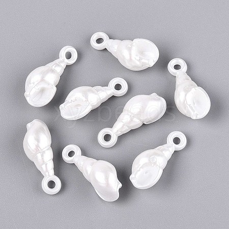 ABS Plastic Imitation Pearl Pendants KY-T041-07-1