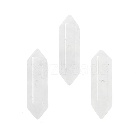Natural Quartz Crystal Double Terminal Pointed Beads G-A231-01A-1