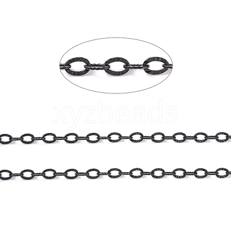 304 Stainless Steel Textured Cable Chains CHS-H007-05EB-1