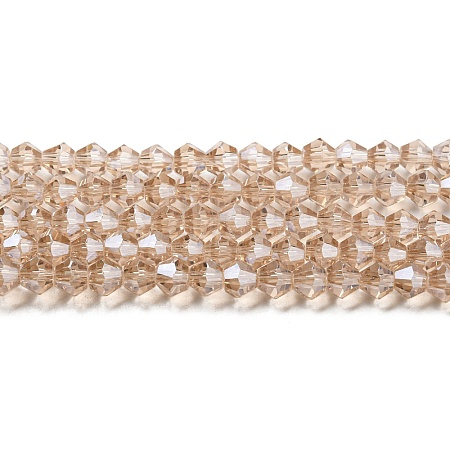 Transparent Electroplate Glass Beads Strands LS-EGLA-A039-T3mm-A12-1