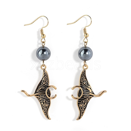 Alloy Enamel Dangle Earrings PW-WGE135E-01-1