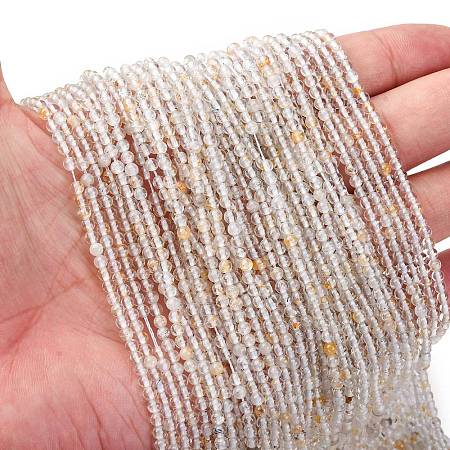Natural White Topaz Beads Strands G-RM2025-B04-3mm-1