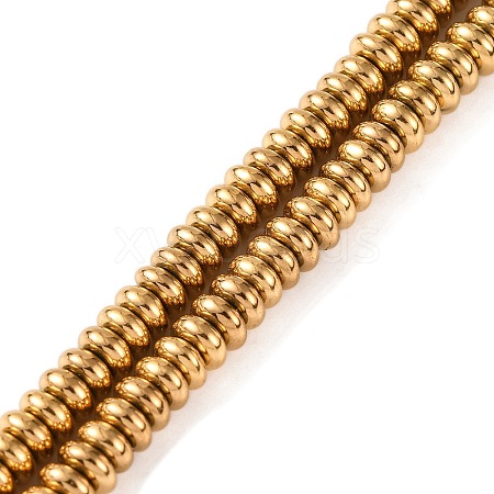 Electroplated Synthetic Non-magnetic Hematite Beads Strands X-G-H027-D01-01-1