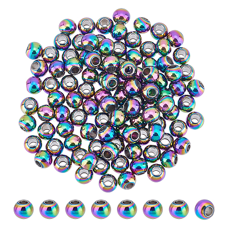 Unicraftale 100Pcs 304 Stainless Steel Beads STAS-UN0040-20B-1