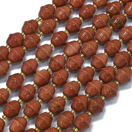 Synthetic Goldstone Beads Strands G-K389-D06-01-1