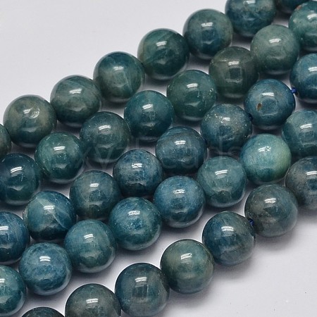 Round Natural Apatite Beads Strands G-K068-01-8mm-1