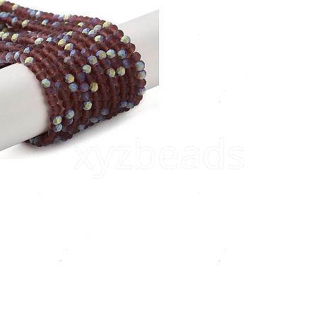 Imitation Jade Glass Beads Strands EGLA-YW0003-19A-10-1