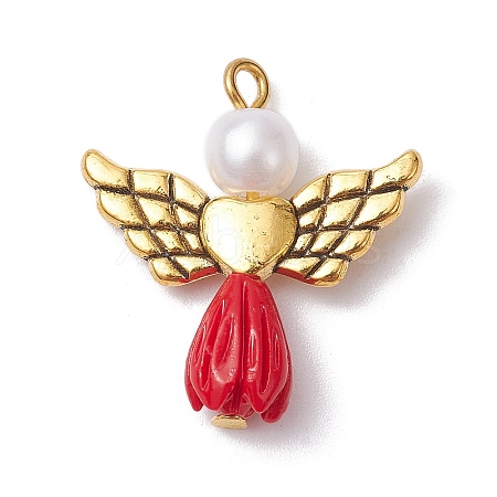 Angel Resin & Acrylic Pendants PALLOY-JF02565-01S-1