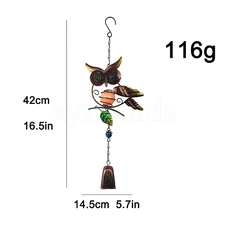 Luminous Iron Owl Pendant Decorations PW-WG8F1E4-02-1