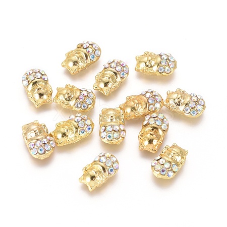 Alloy Glass Rhinestones Cabochons MRMJ-N003-14-006-1