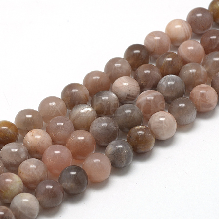 Natural Sunstone Beads Strands G-R446-6mm-30-1