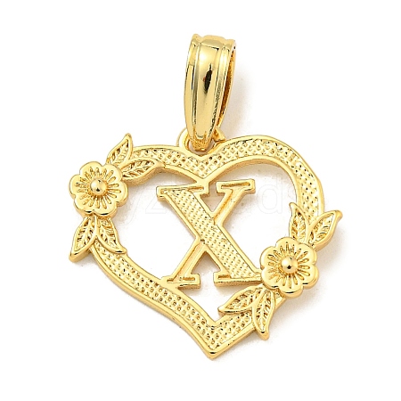 Heart Brass Pendants KK-I714-04G-X-1