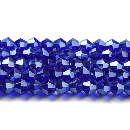Transparent Electroplate Glass Beads Strands LS-EGLA-A039-T6mm-A06-1