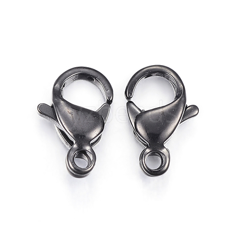 304 Stainless Steel Lobster Claw Clasps STAS-H353-F-02B-1