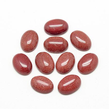 Synthetic Goldstone Cabochons G-R415-13x18-47-1