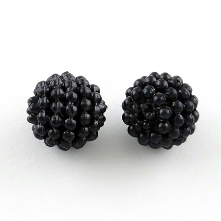 Acrylic Imitation Pearl Beads LS-MACR-R553-12mm-01-1