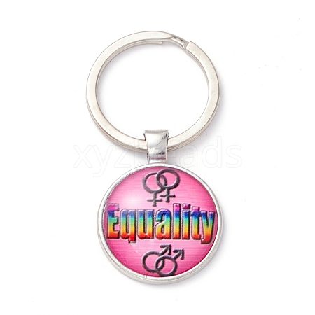 Pride Style Glass Keychain KEYC-F033-01E-1