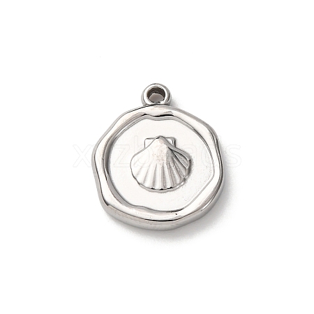 304 Stainless Steel Pendants STAS-I348-02P-04-1