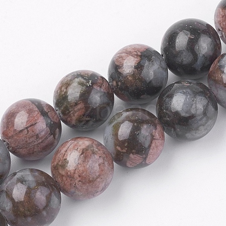 Natural Glaucophane Beads Strands G-F560-10mm-C01-1