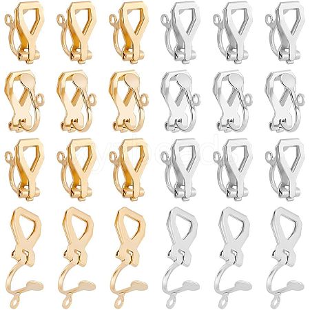 Unicraftale 304 Stainless Steel Clip-on Earring Findings STAS-UN0015-42-1