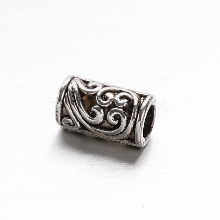 Tibetan Style Zinc Alloy Column Beads X-PALLOY-ZN63835-AS-1