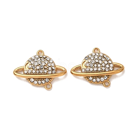 304 Stainless Steel Rhinestone Connector Charms STAS-L318-22G-02-1
