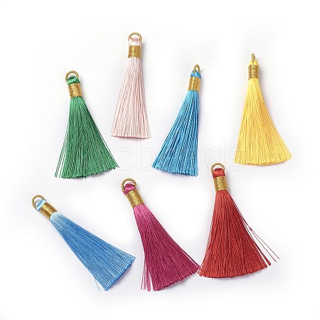 Polyester Tassel Pendants FIND-I009-D01-1