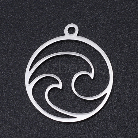 Non-Tarnish 201 Stainless Steel Laser Cut Pendants STAS-S105-T966-1-1