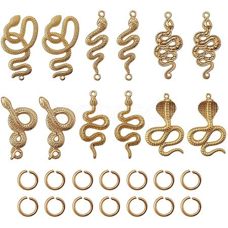 26Pcs 7 Style Rack Plating Alloy Big Pendants FIND-SZ0001-09-1