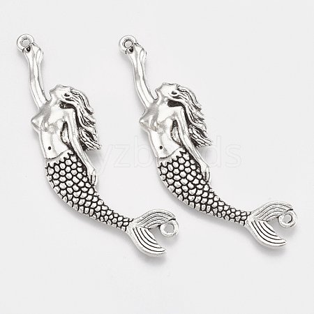 Tibetan Style Alloy Big Pendants X-TIBEP-T052-31AS-RS-1