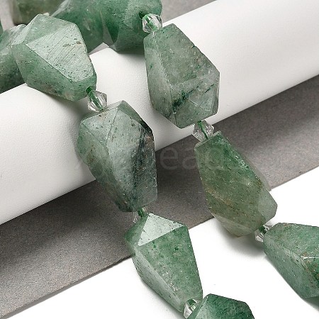 Natural Green Strawberry Quartz Beads Strands G-NH0005-B10-01A-1