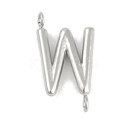 304 Stainless Steel Letter Connector Charms STAS-M108-01P-23-1