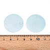 Spray Painted Natural Capiz Shell Disc Links Connector Charms SSHEL-T017-32B-3