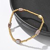 304 Stainless Steel Beads Stretch Breacelets for Women BJEW-M054-01G-01-4