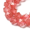 Cherry Quartz Glass Beads Strands G-K382-A05-03-4