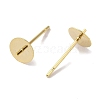 Brass Studs Earrings Finding KK-K383-02D-G-2