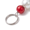 Christmas Theme Glass Pearl Pendant Decoration PALLOY-JF02883-4