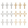 ARRICRAFT 48Pcs 6 Style Alloy Pendants & Rhinestone Settings FIND-AR0002-07-1