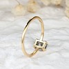 Brass and Moss Agate Finger Rings for Women FS-WGD1EDF-05-4