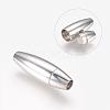Smooth 304 Stainless Steel Magnetic Clasps with Glue-in Ends MC087-2