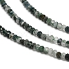 Natural Moss Agate Beads Strands G-C228-A01-2x3mm-4