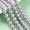 Baking Painted Pearlized Glass Pearl Bead Strands HY-N002-6mm-A04-1