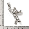 Non-Tarnish Hip Hop Fitness 316L Surgical Stainless Steel Pendants STAS-H194-01P-02-3