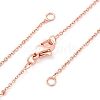 1.5MM Brass Cable Chain Necklace Making NJEW-D302-75RG-1