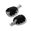 Natural Obsidian Pendants G-H086-01P-06-2