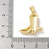 Brass Micro Pave Cubic Zirconia Pendants KK-M300-30G-3