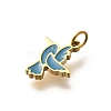 304 Stainless Steel Enamel Charms STAS-R153-17G-2