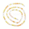 Gradient Color Electroplate Glass Bead Strands X1-GLAA-E042-01C-2